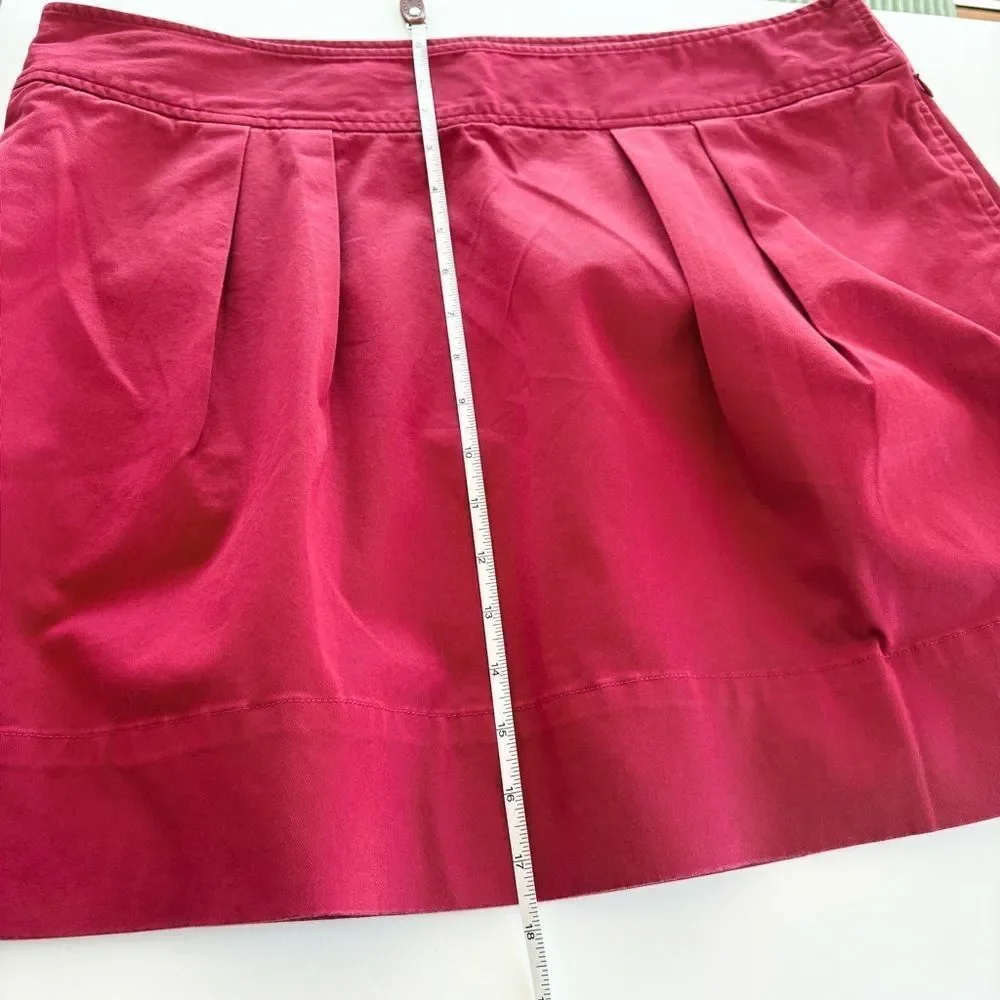 Vineyard Vines Vibrant Red Pleated Skirt w/Pockets